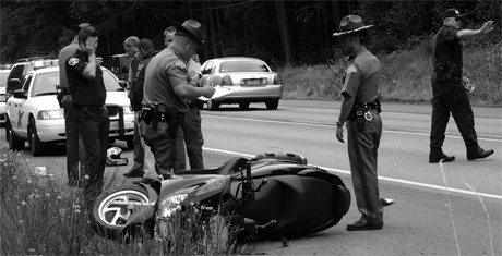 A one-armed man riding a Yamaha scooter led authorities on a high-speed chase July 14.