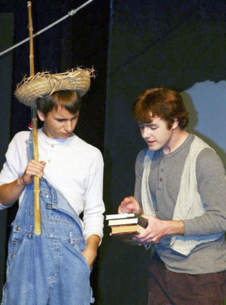 Justin Williams (as Tom Sawyer) and Bryson Breakey (as Huck Finn) star in CSTOCK's musical staging of 'The Adventures of Tom Sawyer' through October.