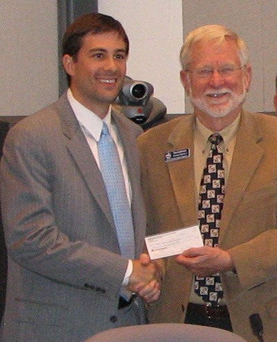 Kingston Rotary’s Clint Boxman presented a check for $47