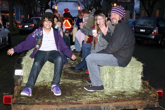 The hayride was a highlight of the Port Gamble Country Christmas Saturday and Sunday in Port Gamble.