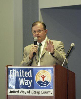 United Way of Kitsap County Executive Director David Foote gave the opening remarks at the United Way of Kitsap County Community Impact Awards and annual campaign kick-off celebration Monday in Bremerton.