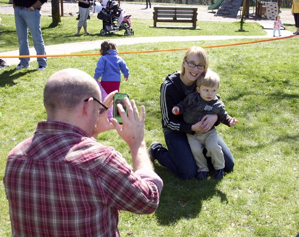 Patrick Steele photographs his wife