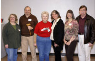 The Kitsap County Democratic Central Committee elected officers for the 2009-10 term are (from left) Marilyn Boynton of Indianola