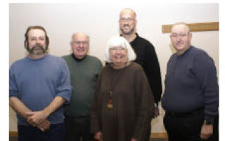 The new officers elected to the 23rd Legislative District Democrats are (from left) Tom Loushe of Poulsbo