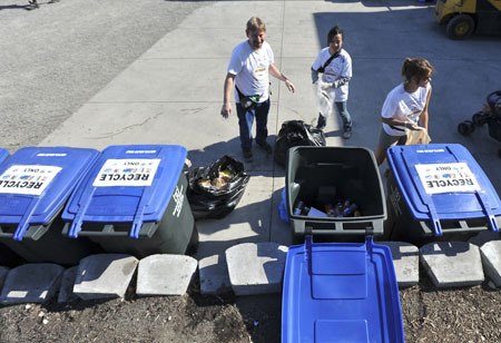 The Suquamish tribe collected 4 tons of recyclables last week