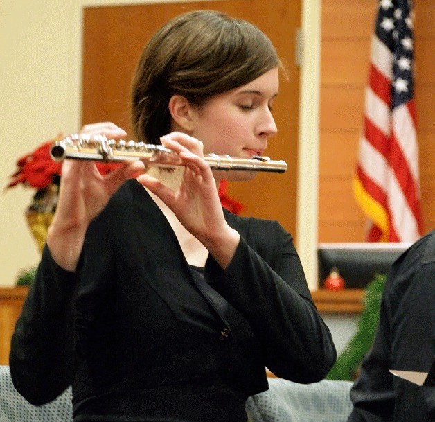 The Bremerton Symphony Youth Orchestra performed at Poulsbo's city hall on Dec. 18.