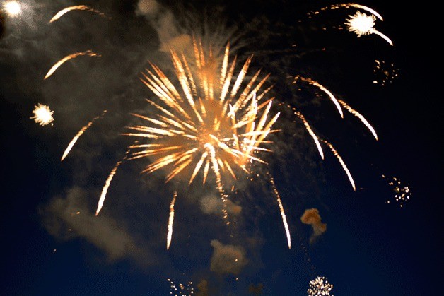 Poulsbo Third of July fireworks.