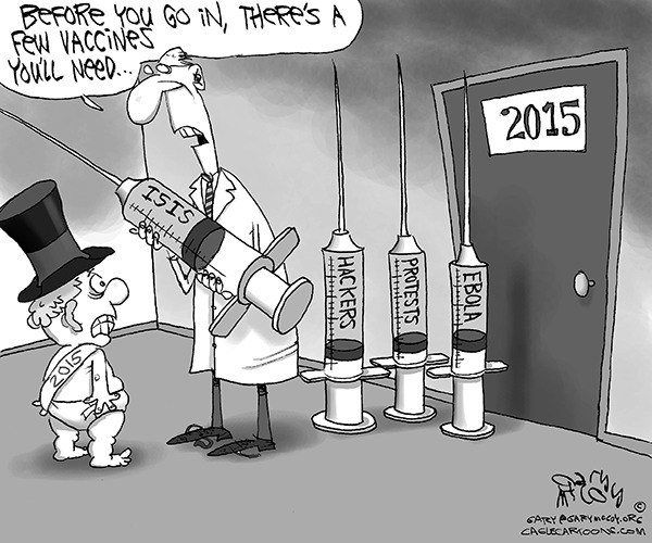 This week's Cagle cartoon wishes you a Happy New Year.