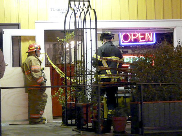 Firefighters quickly subdued a fire in That's A Some Italian Ristorante in Poulsbo Wednesday night.