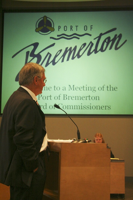 Port of Bremerton CEO Cary Bozeman advises the port commissioners to kill the SEED project.