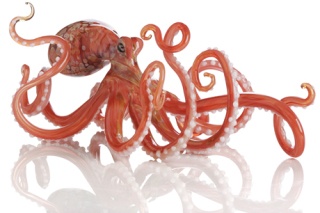 Umphress was picked as one of the top glassworkers in the nation at the 2009 NICHE Awards for her glass octopi.