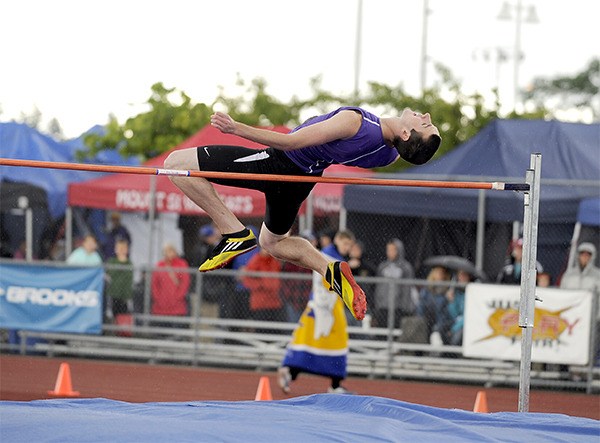 North Kitsap’s Taylor Stephens competes in the High Jump during the track and field 2A State Championship Meet. Stephens finished second. The meet was held May 24-25 at Mount Tahoma High School in Tacoma.