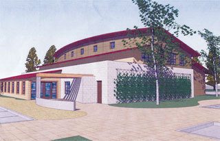 Architect’s rendering of new Kitsap County Morgue.