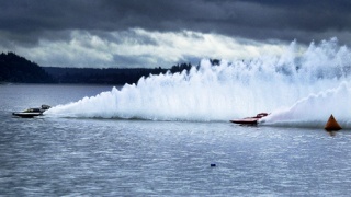 Hydroplanes are back on Dyes Inlet again this weekend for Silverdale Thunder.