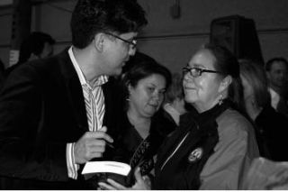 Sherman Alexie brought down the house of more than 350 people in roars of laughter.