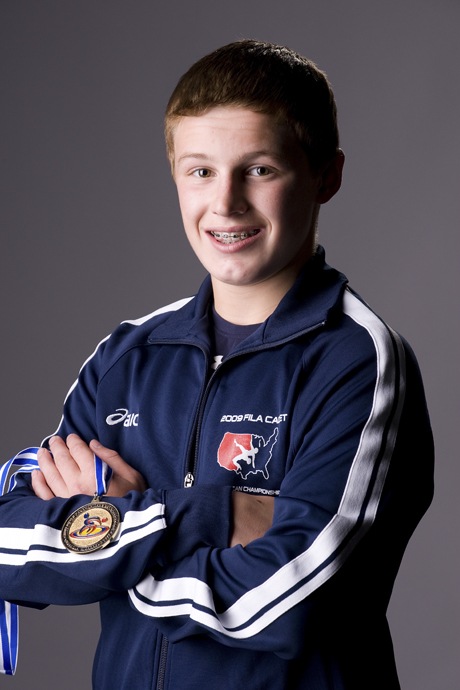 Jake Velarde shows off his hardware from the 2009 FILA Cadet Pan American Championships in Managua