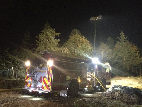 A brushfire from a campsite was reported Monday evening near East Bremerton.