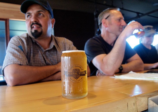 The new bar at the Port Gamble General Store is still putting on its final touches