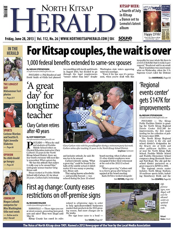 The June 28 North Kitsap Herald: 36 pages in two sections