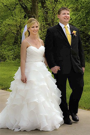 Michelle Hunter and Jason LaTowsky married May 18 at The Elms Resort in Excelsior Springs