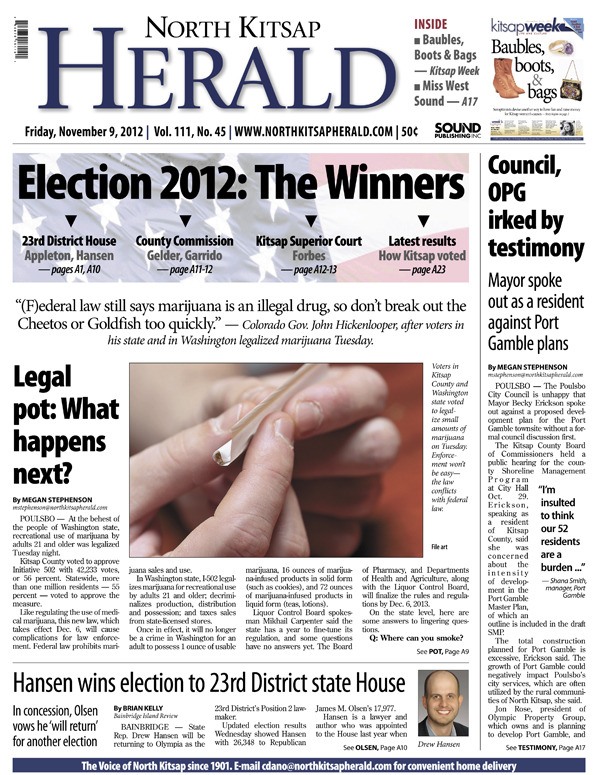 The Nov. 9 North Kitsap Herald: Two sections