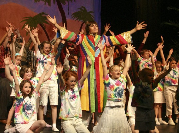 Cameron Walsworth plays the title role in the North Kitsap High School Drama Club's 'Joseph and the Amazing Technicolor Dreamcoat' July 8-10 at the North Kitsap Auditorium.