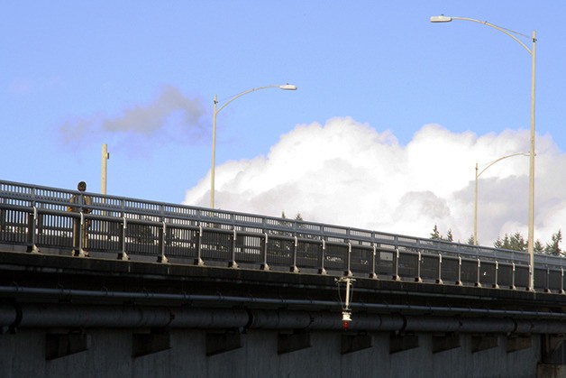 Work crews will begin prepping this month to replace the waterline suspended under the Warren Avenue Bridge.