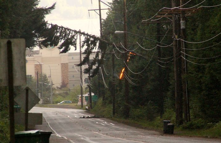 Suquamish Way between State Route 305 and Totten Road was closed this afternoon