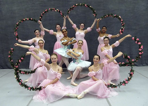 Dancers from Irene’s School of Dance in Silverdale practice the Nutcracker Ballet which they will perform in December.