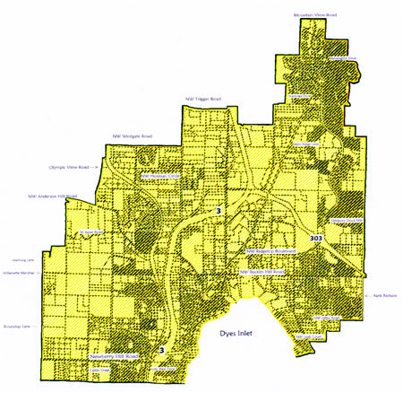 New proposed Silverdale incorporation boundaries no longer include the Chico neighborhood. A second Boundary Review Board public meeting on incorporation is scheduled for June 16.