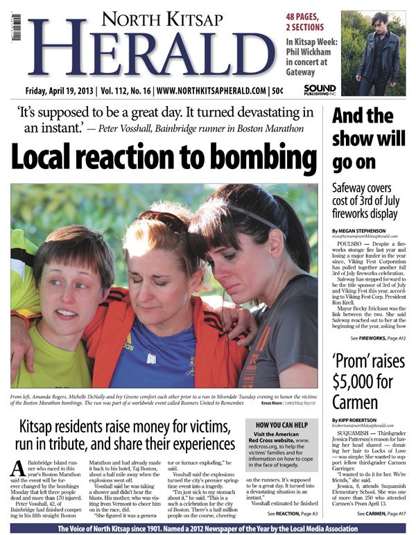 The April 19 edition of the North Kitsap Herald: 48 pages in two sections