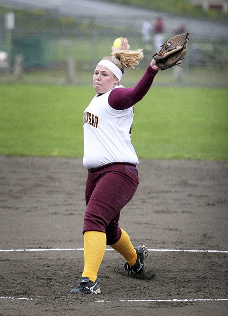 South Kitsap High School junior Emily Cunningham allowed one run and struck out five batters in five innings as the Wolves beat Olympia 13-1 on Monday.