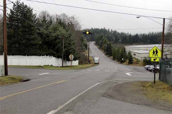 The intersection where Nina Martin and a friend were hit by a truck