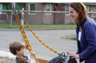 Jamie Osterman of Bremerton pushes her son Ryan