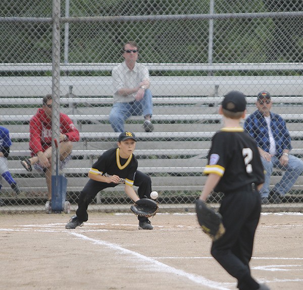 North Kitsap Little League players participate in the Around the Horn competition during the Clash on the Diamonds June 1 at Snider Park. The competition was a fast-paced version of throwing drills