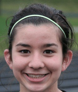 Klahowya Secondary School girls lacrosse team captain Koyuki Fritchman.