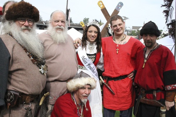 Miss Poulsbo Michaela Meeker and Viking Villagers.