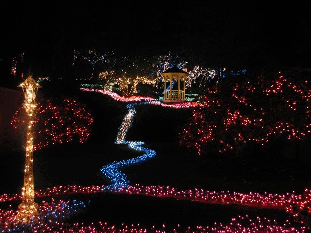 Ron Comin's home on Big Valley Road in Poulsbo has become an annual attraction for holiday lights.