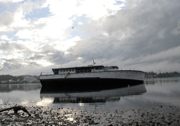 The Queen of Sheba was beached on the shore of Lemolo on Dec. 11.