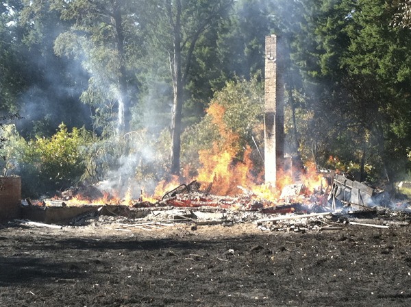 A residential fire nearly led to a brush fire Sept. 4 off Noll Road.