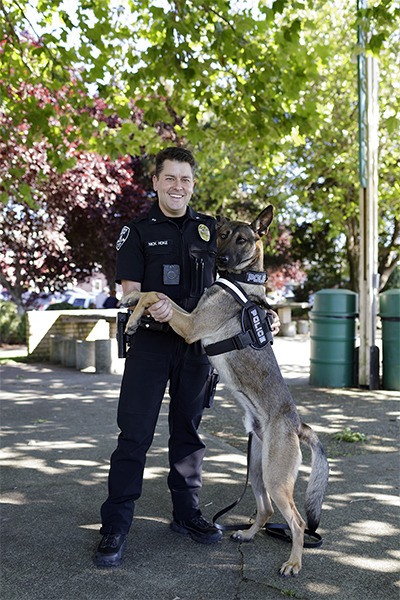 Poulsbo Police Officer Nick Hoke and Kilo