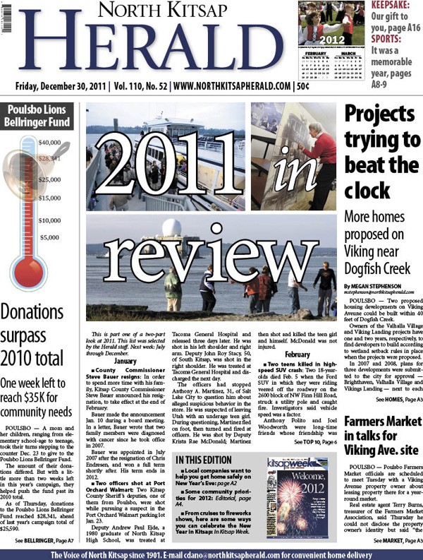 The Herald's final print edition of 2011 includes part one of our Year in Review