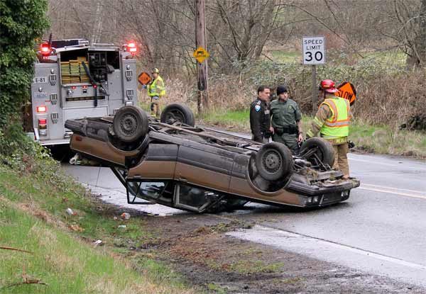 Woman injured in crash on Barber Cut Off Road in Kingston.