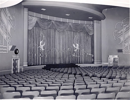 The inside of the Admiral Theatre in 1958.