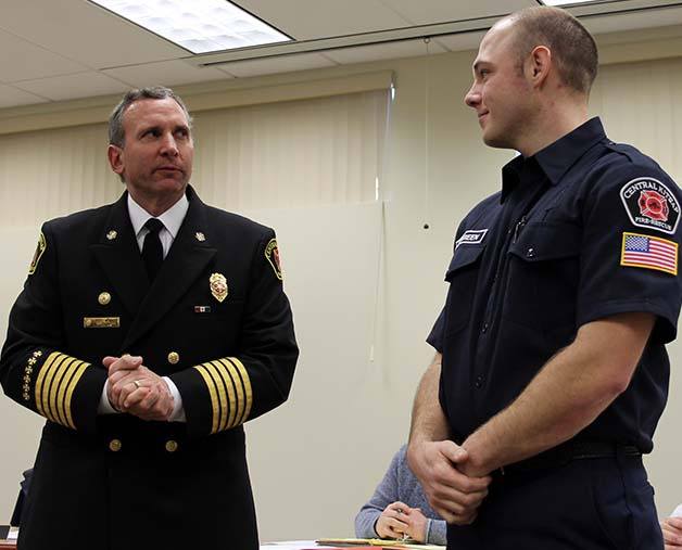 CKFR Chief Scott Weninger pinned Terrance Lofgreen