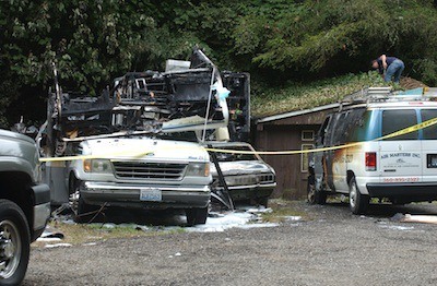 An early Friday morning fire destroyed a 26-foot motor home