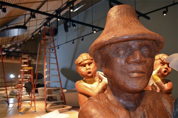 Sculptures by Gloria Nusse are installed in the new Suquamish Museum