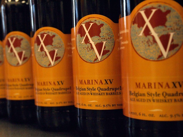 Sound Brewery made a special beer to celebrate Marina Market's 15th anniversary. The market is well-known for its wide selection of craft beers.