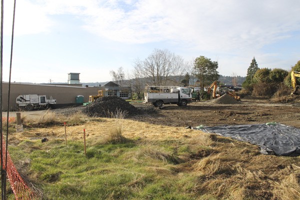 Construction is underway to bring a parking lot for boaters on Jensen St. in Poulsbo.