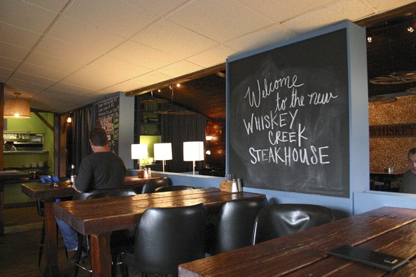 The new Whiskey Creek Steakhouse after a makeover by the Food Network show